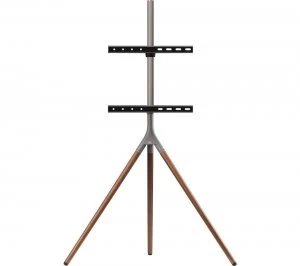 Image of ONE FOR ALL WM 7471 420 mm TV Stand with Bracket - Walnut & Gun Metal Grey