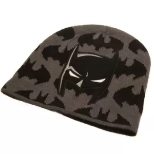 Image of Batman Childrens/Kids Mask Beanie (One Size) (Grey/Black)