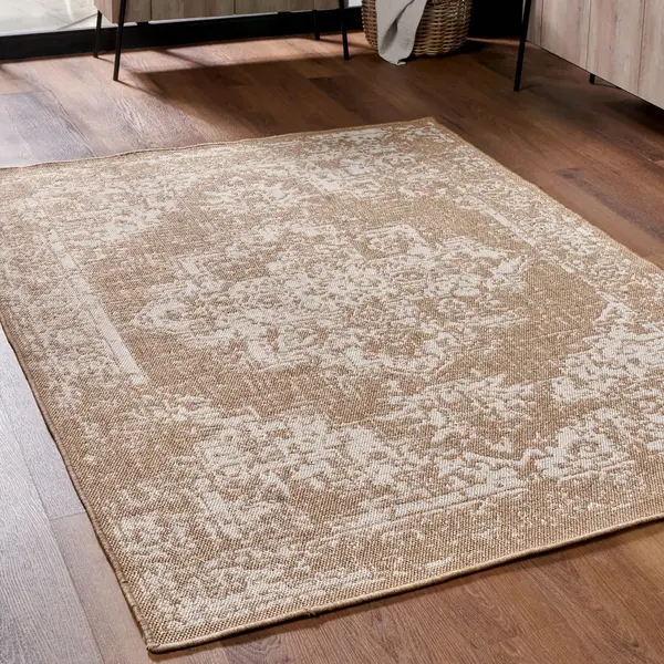Image of Vintage Rectangular Rug Natural