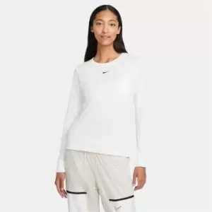 Image of Nike Essential Long Sleeve T Shirt Ladies - White
