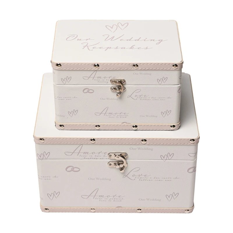 Image of Amore by Juliana Luggage series - Set of 2 Boxes Off White