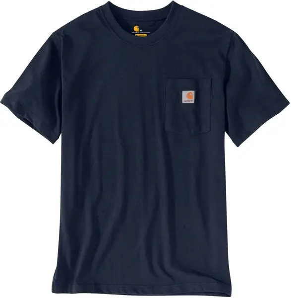 Image of Carhartt Workwear Pocket T-Shirt, blue, Size M