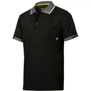 Image of AllroundWork 37.5 Tech Polo Shirt (Black) Small (36'' Chest) - Black - Snickers