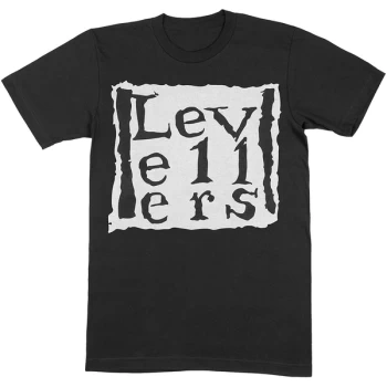 Image of Levellers - Classic Logo Unisex Medium T-Shirt - Black