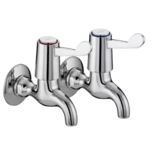Image of Bristan Value Lever Bib Taps 3" Chrome