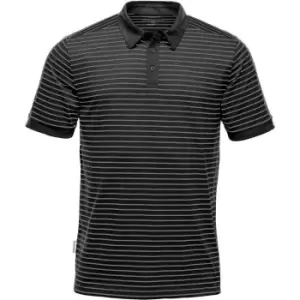 Image of Stormtech Mens Railtown Polo Shirt (S) (Black/Grey Heather)