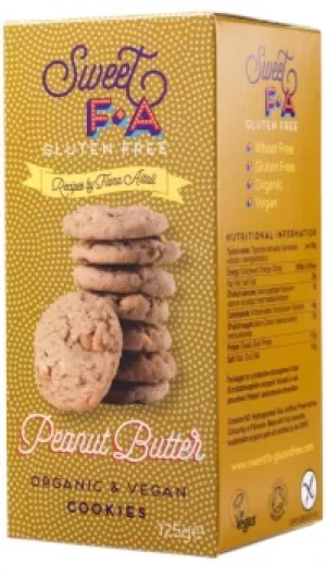 Image of Sweet FA Organic, Gluten-Free and Vegan Peanut Butter Cookies 125g
