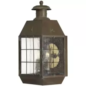 Image of Elstead Quintessentiale - Quintiesse Hinkley Nantucket Outdoor Wall Lantern Aged Brass, IP44