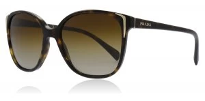 Image of Prada 01OS Sunglasses Havana 2AU6E1 Polariserade