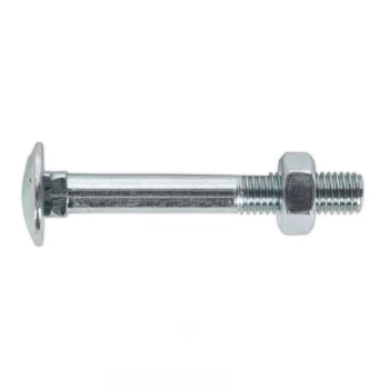 Image of Coach Bolt & Nut M10 X 75MM Zinc DIN 603 Pack of 50