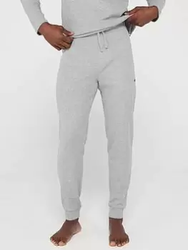 Image of BOSS Bodywear Waffle Lounge Pants, Grey, Size S, Men