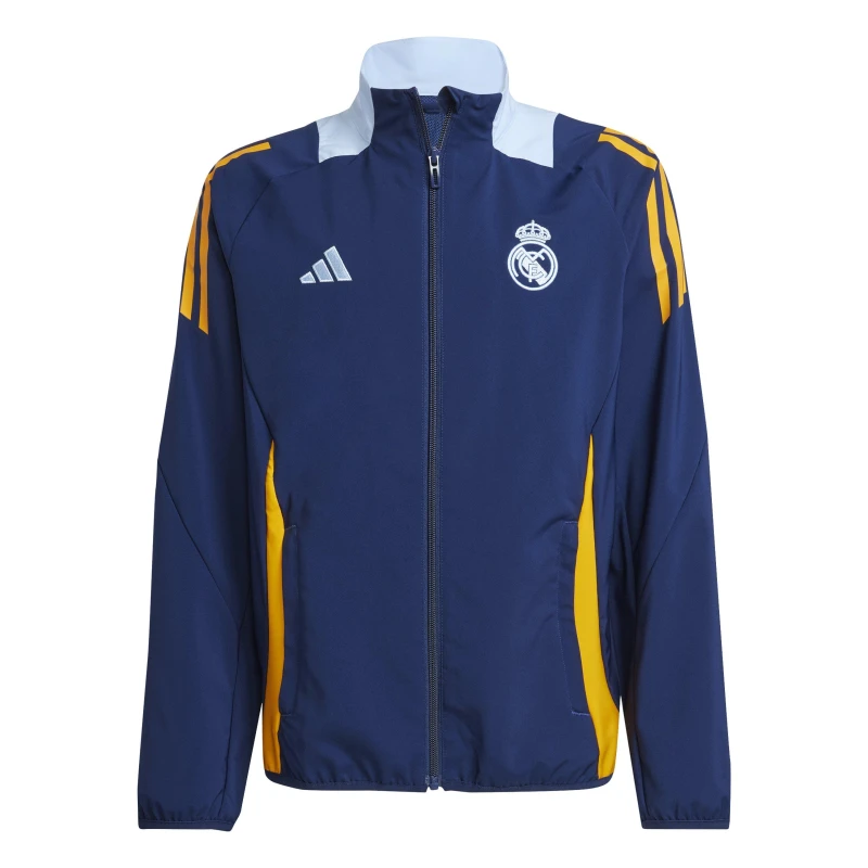 Image of adidas Kids Real Pre Jk Licensed Tracksuit Top Team Navy Blue unisex 7-8 Years