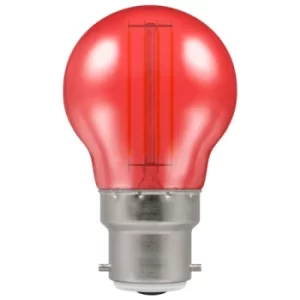 Image of Crompton LED Filament Round 4.5W Red BC-B22d