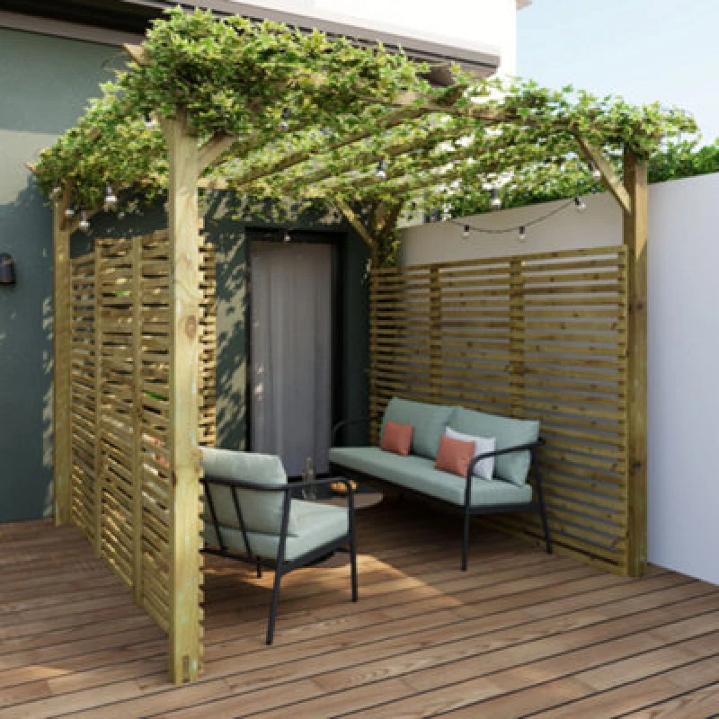 Image of Cerland Ancolie Wooden Pergola 3M X 3M