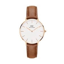 Image of Daniel Wellington White And Burgundy 'Classic 36 Roselyn S White' Watch - DW00100272 - multicoloured