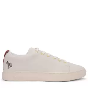 Image of Paul Smith Zebra Logo Trainers In White - Size 39