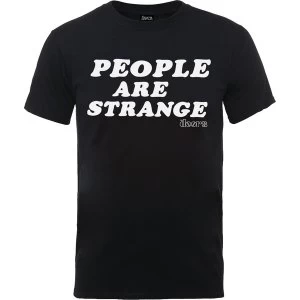 Image of The Doors - People Are Strange Unisex Medium T-Shirt - Black