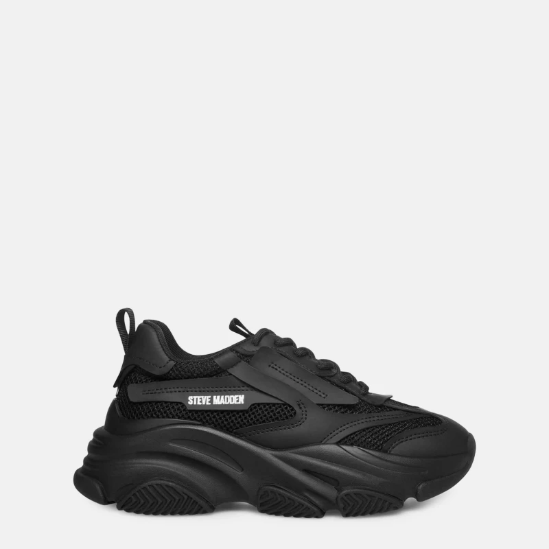 Image of Steve Madden Possession E Trainers Womens - Black 3
