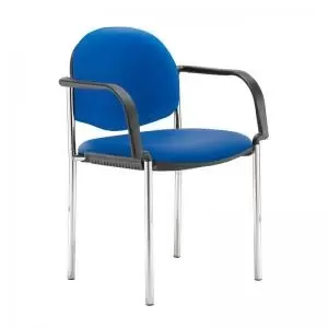 Image of Coda multi purpose stackable conference chair with fixed arms - Ocean