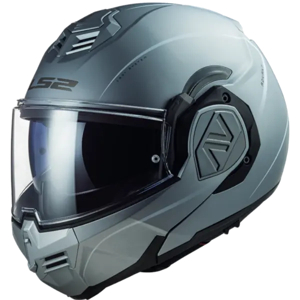 Image of LS2 FF906 Advant Special Matt Silver Modular Helmet Size 2XL