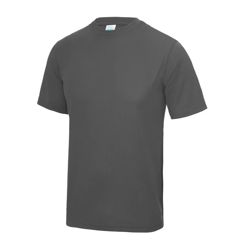 Image of AWDis AWDis Men Just Cool Performance Plain T-Shirt in Charcoal Size: X-Small Charcoal XS Male 5055747892949