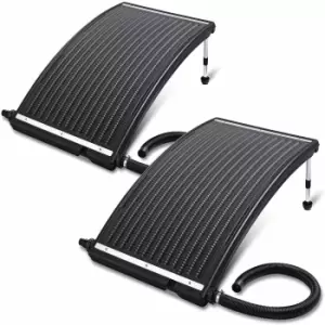 Image of Solar Pool Heating Panel 2Pcs Set Anthracite 110x69x14cm