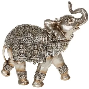 Image of Silver Buddha Elephant Giant Ornament