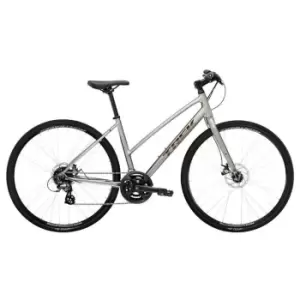 Image of Trek FX 1 Stagger Disc 2022 Hybrid Bike - Silver