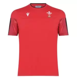 Image of Macron Wales Travel T Shirt Mens - Red