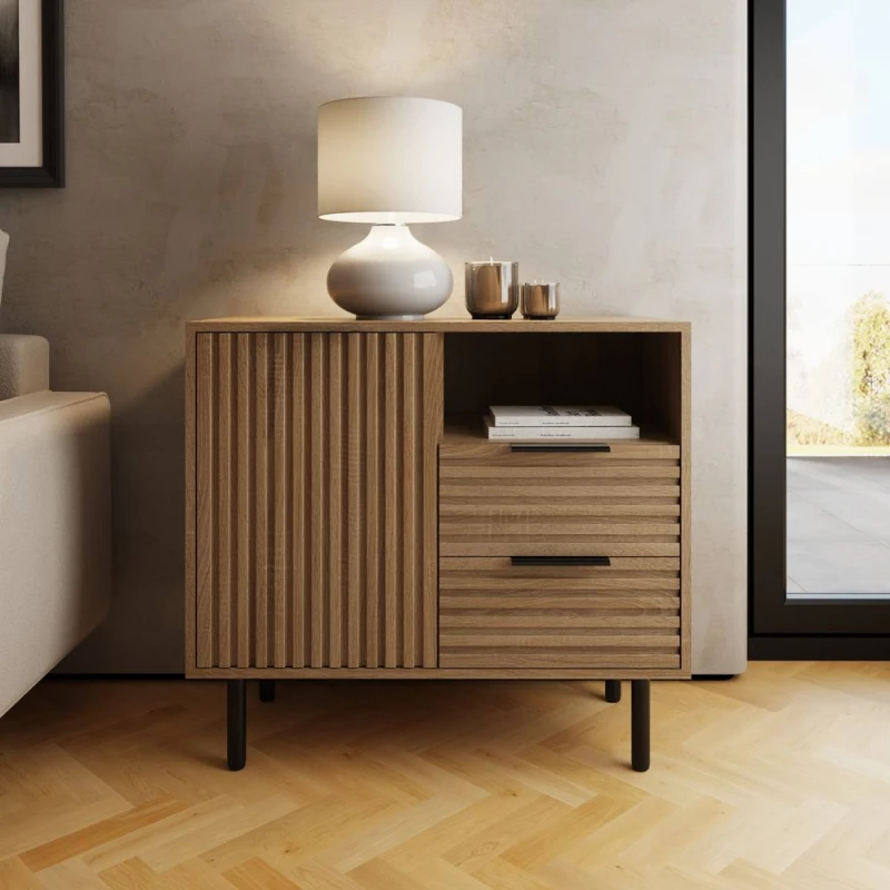 Image of Gfw Nervata Compact Sideboard - Fsc Certified Oak WVUKU Unisex