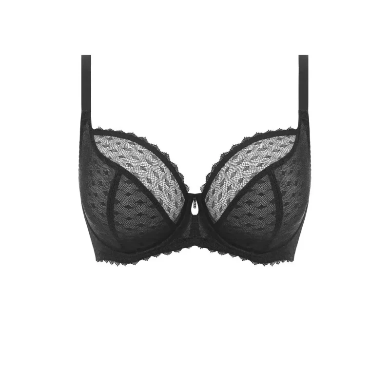 Image of Freya Womens underwired plunge bra Freya Signature Noir Female 80D