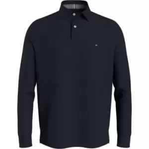 Image of Tommy Hilfiger 1985 Long Sleeve Polo - Blue
