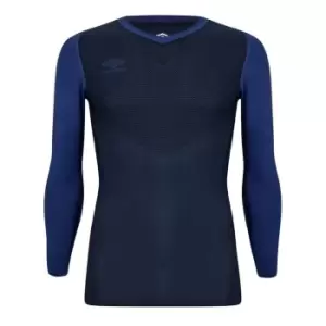 Image of Umbro pro Long Sleeve Baselayer Top Mens - Blue