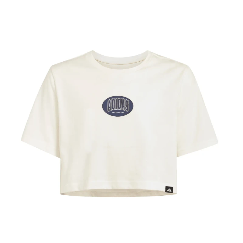 Image of Adidas Girl's short T-Shirt adidas Stadium Graphic Blanc Female 13/14 years