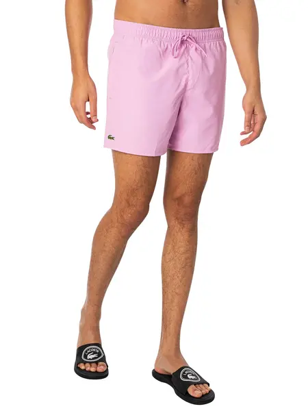 Image of Lacoste Logo Swim Shorts Rose M