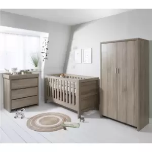 Image of Tutti Bambini Modena Oak 3 Piece Nursery Furniture Set