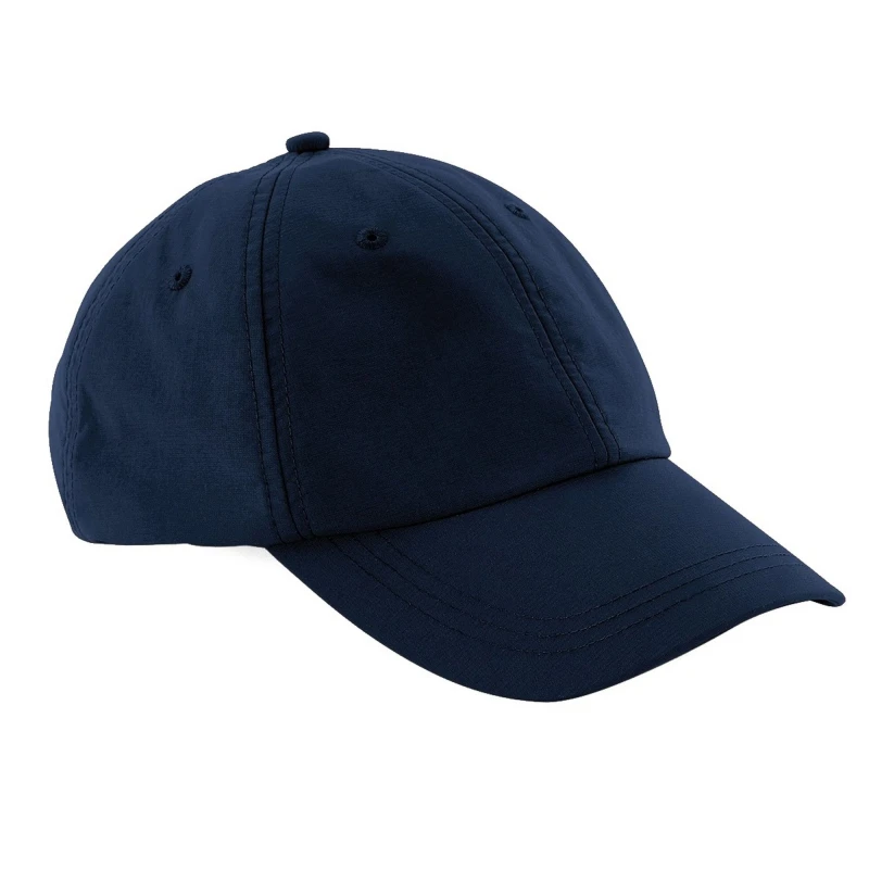 Image of Beechfield Beechfield Men Outdoor Waterproof 6 Panel Baseball Cap Pack of 2 in Navy Navy One Size Male 5059269083700