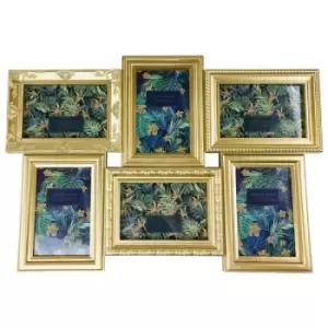 Image of 6 Multi Gold Photo Frames 52x35cm