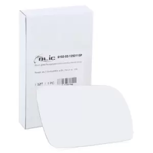 Image of BLIC Wing Mirror Glass VW 6102-02-1292119P 6Q0857522C