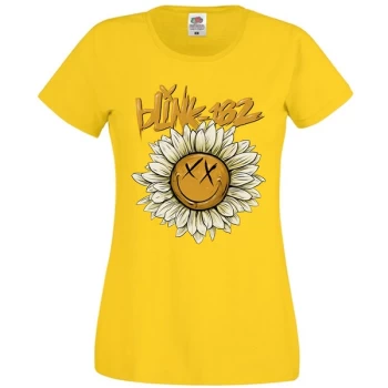 Image of Blink-182 - Sunflower Womens Medium T-Shirt - Yellow