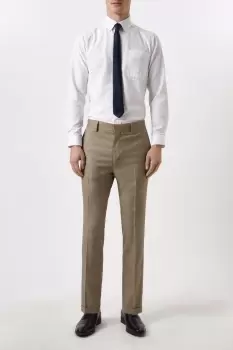 Image of Slim Fit Stone End On End Suit Trousers