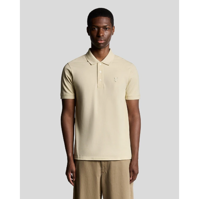Image of Lyle and Scott Superfine Polo Shirt Beige male XS