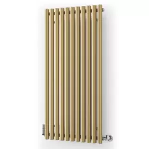 Image of Terma Rolo Room Matt Brass Horizontal Or Vertical Designer Radiator, (W)590mm X (H)1200mm