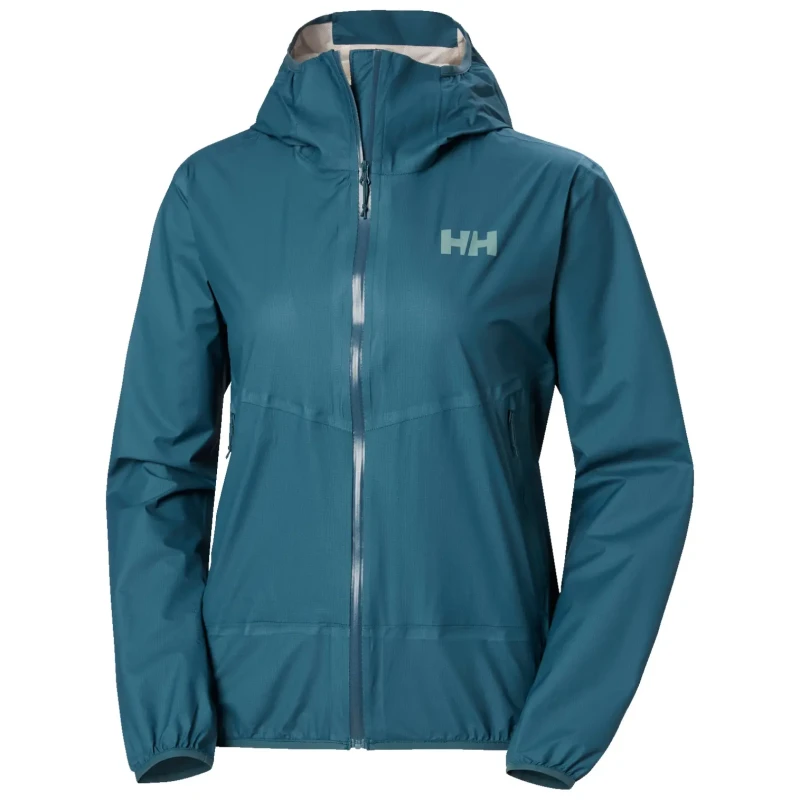 Image of Womens waterproof jacket Helly Hansen Verglas 2.5L Fastpack Vert Female XL