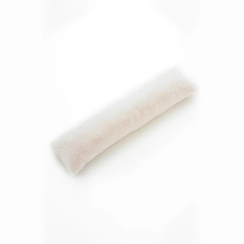 Image of The Lyndon Company The Lyndon Company Ashford Supersoft Faux Fur Draft Excluder in Ivory Ivory One Size Unisex 5054990125354