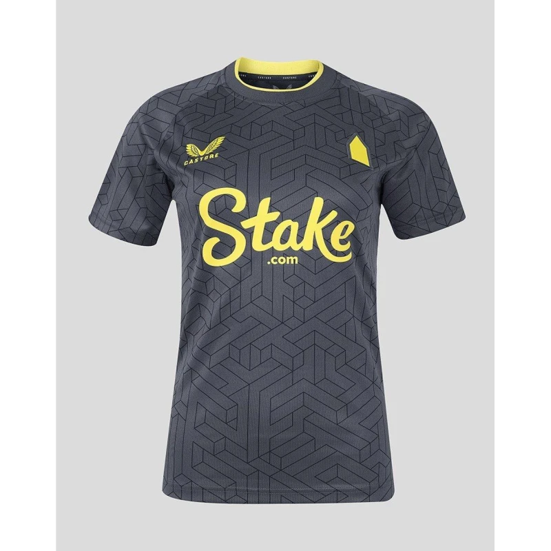 Image of Castore Everton Away Shirt 2024 2025 Adults - Grey Grey S