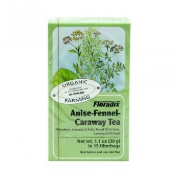 Image of Floradix Organic Anise Fennel & Caraway Herbal Tea 15 Bags