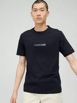 Image of Tommy Hilfiger Contrast Stitch T-Shirt - Desert Sky, Desert Sky Size M Men