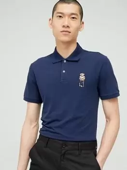Image of Polo Ralph Lauren Golf Ralph Lauren Golf Bear Polo, Navy Size M Men