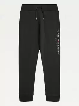 Image of Tommy Hilfiger Boys Essential Sweatpants - Black, Size 14 Years